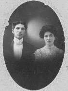 Ada Whitsett and James Henry Bain on their wedding day, 22 Apr 1903, courtesy of Karlen Bruner Bain.